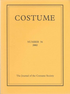 Costume  The Journal of the Costume Society Number 36