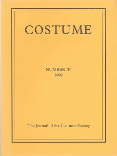 Costume  The Journal of the Costume Society Number 36