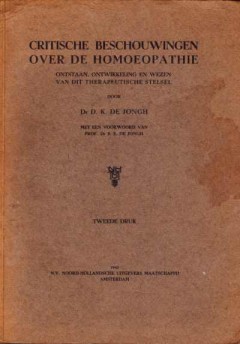 Critische beschouwingen over de homoeopathie