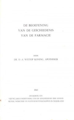 De beoefening van de geschiedenis van de farmacie