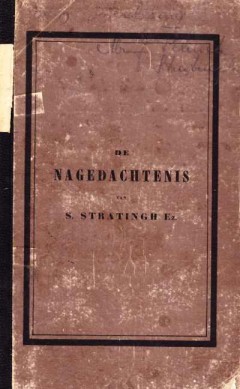 De Nagedachtenis van S. Stratingh Ez.