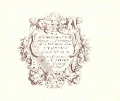 De Ridder-Matige Huysen en Gesighten in de Provincie van Utrecht