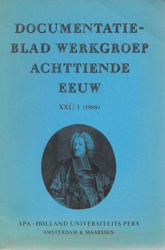 Documentatieblad werkgroep achttiende eeuw XXI / 1 (1989)