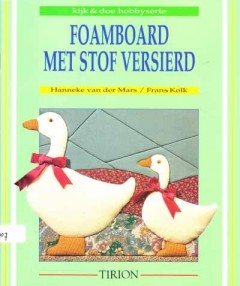 Foamboard met stof versierd