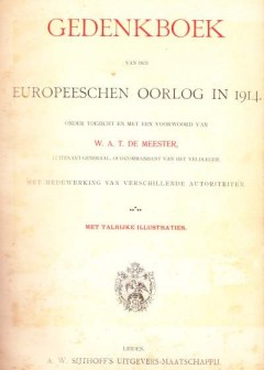 Gedenkboek van den Europeeschen Oorlog in 1914