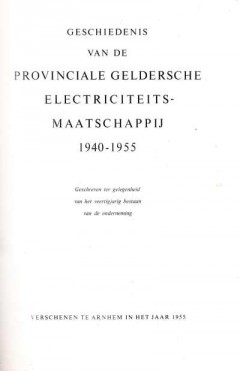 Geschiedenis van de Provinciale Geldersche Electriciteitsmaatschappij