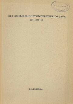 Het Koeliebutgetonderzoek op Java in 1939-40