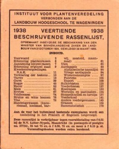 1938 veertiende beschrijvende rassenlijst