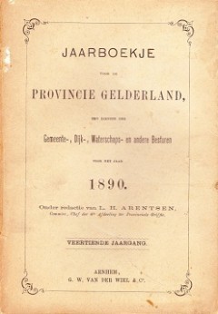 Jaarboekje voor de Provincie Gelderland, ten dienste der Gemeente-, Dijk-, Waterschaps en andere Besturen voor het jaar 1890