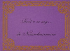 Kent u ze nog... de Nieuwleusenaren 