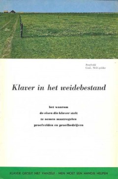 Klaver in het weidebestand