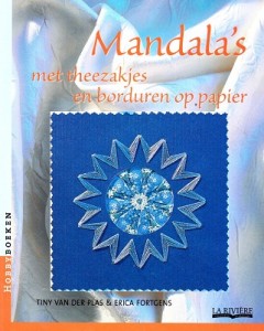 Mandala's met theezakjes en borduren op papier