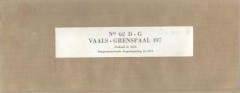 Topografische Kaart Vaals + Grenspaal 197 No 62 D + G