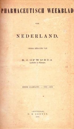 Pharmaceutisch weekblad voor Nederland 1869-1870