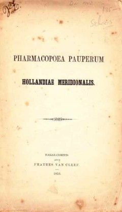 Pharmacopoea Pauperum Hollandiae Meridionalis