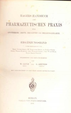 Hagers Handbuch der Pharmazeutischen Praxis