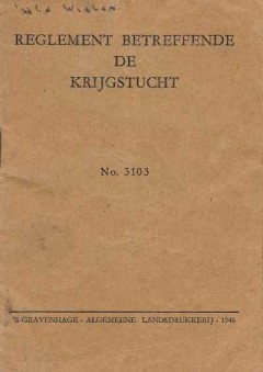 Reglement betreffende de Krijgstucht