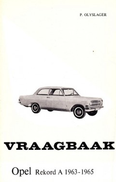 Vraagbaak Opel Rekord A 1963-1965