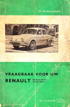 Vraagbaak voor uw Renault, Dauphine, Ondine, Gordini, Floride