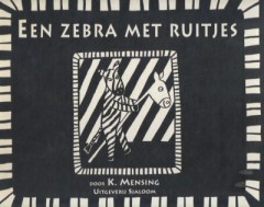 Een zebra met ruitjes