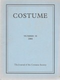 Costume  The Journal of the Costume Society Number 38