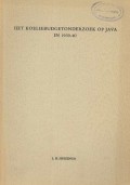 Het Koeliebutgetonderzoek op Java in 1939-40