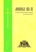 Jaarboekje 1965-'66 gereformeerde kerk Wageningen