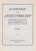 Jaarboekje van Oud-Utrecht 1963