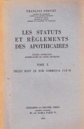 Les Statuts et Reglements des Apothicaires Tome V