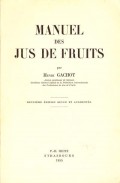 Manuel des Jus de Fruits