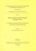 Pharmaziehistorischer Kongress Budapest 1981 